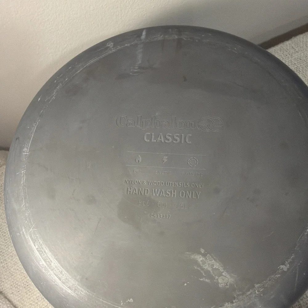 Calphalon Classic 806 Stock Pot 6qt Nonstick W/Glass Lid